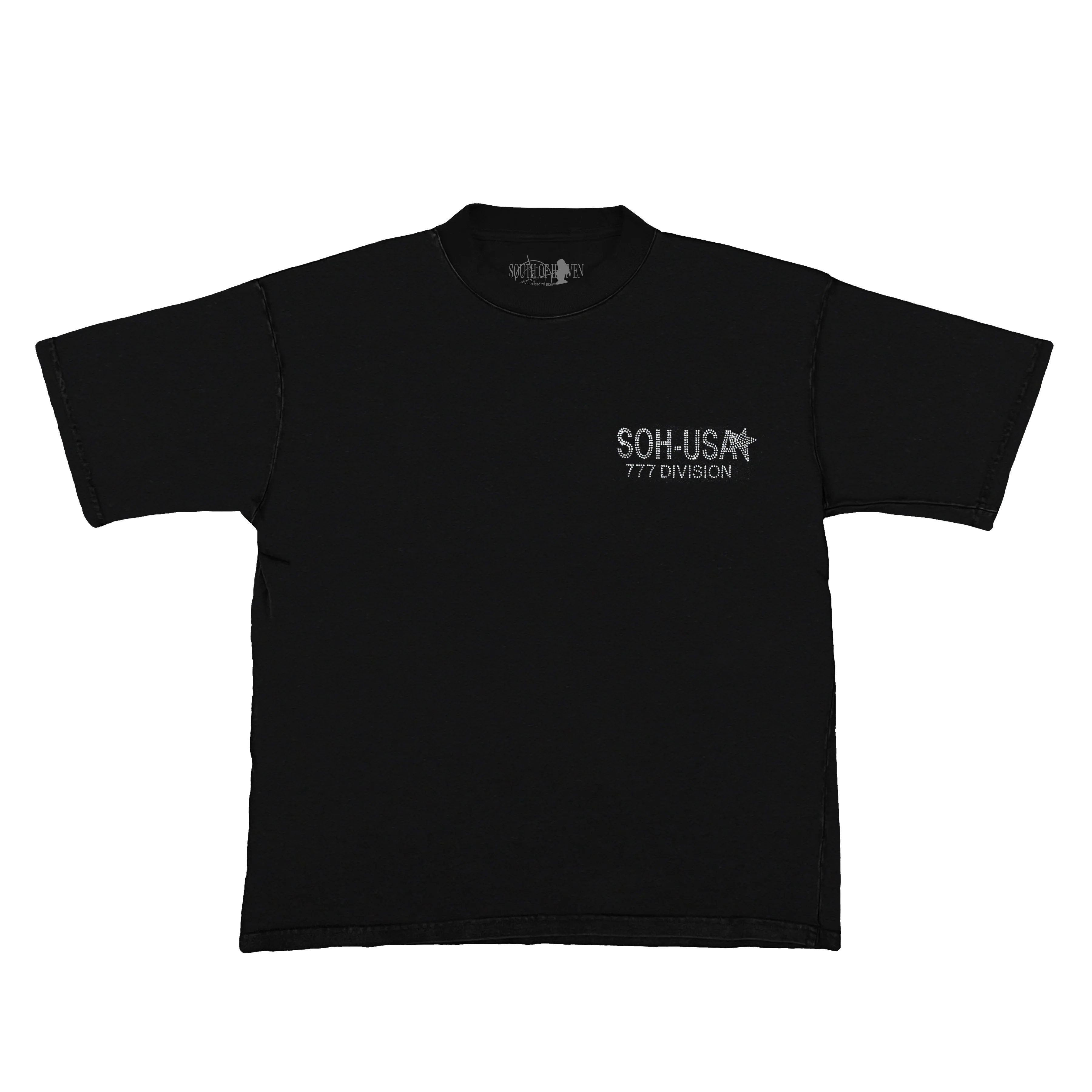 777 DIVISION - BACK + FRONT RHINESTONE TEE - Image 5