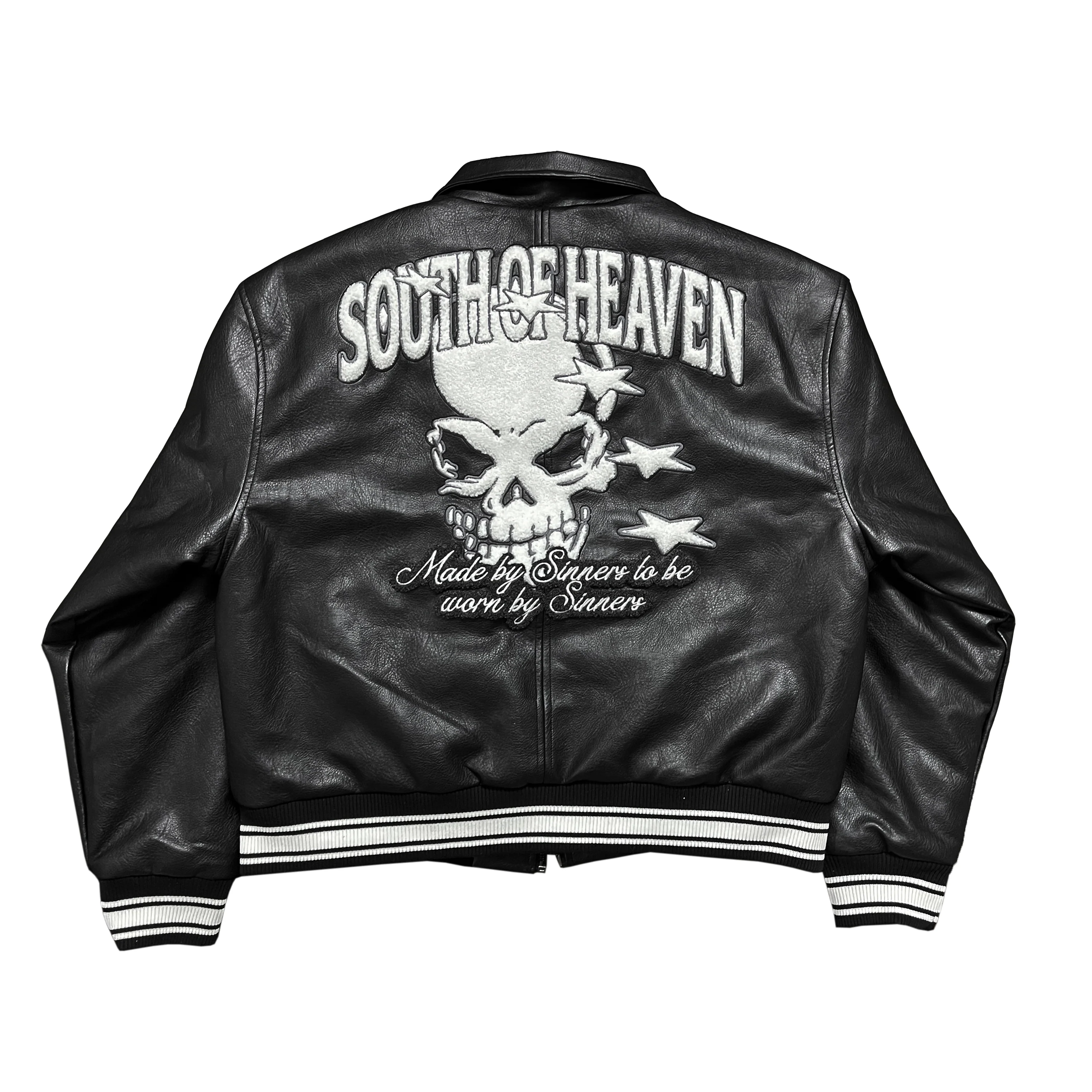 NORTH OF HELL - Vegan Leather Jacket - Image 3