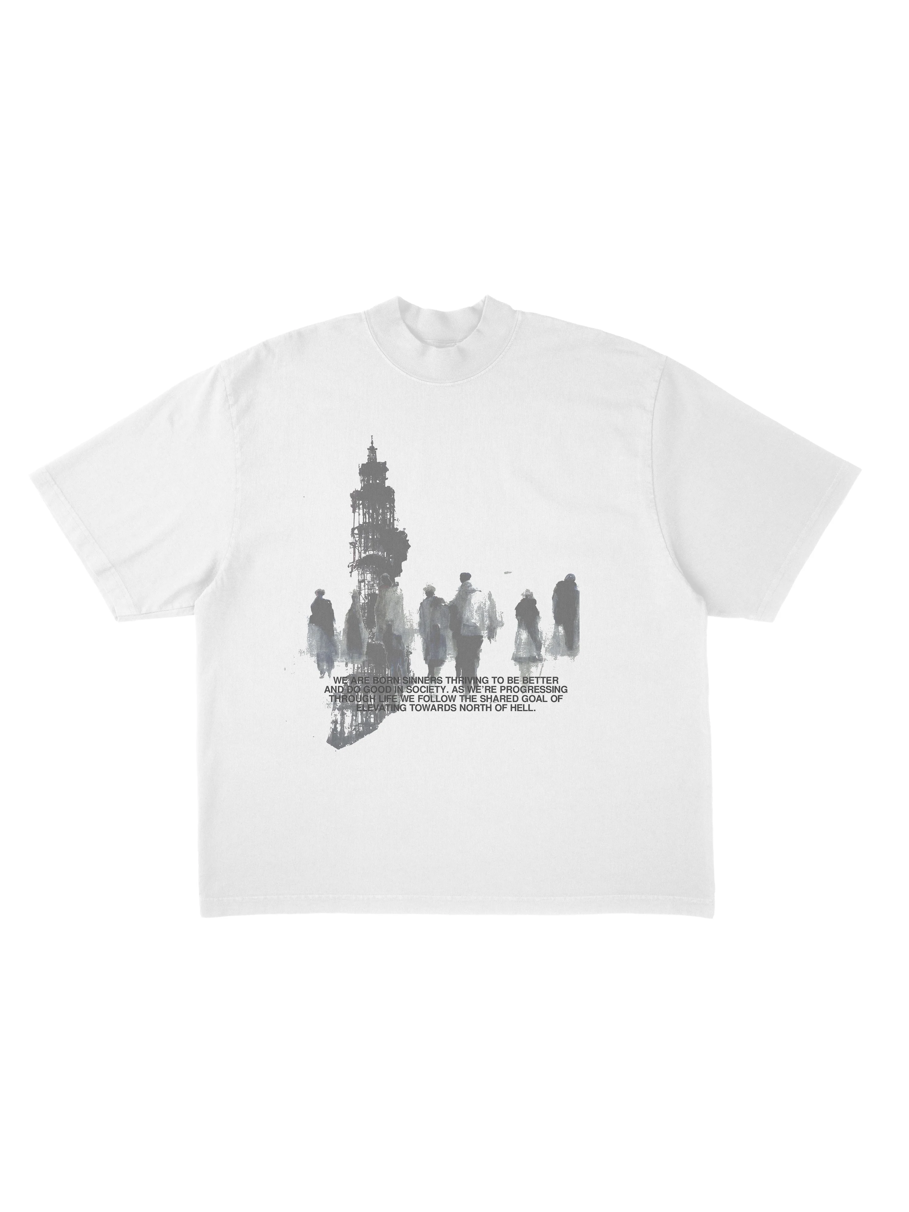 NORTH OF HELL - Heavyweight T-Shirt - Image 3